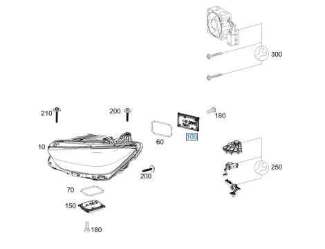 NEW ORIGINAL MODULE LED DRIVER MERCEDES GLC CLA W118 W177 GLE W167 W213 W247 W290 GT A2139002834 - 6