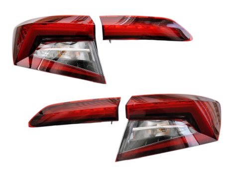 4X NEW ORIGINAL SKODA KAROQ REAR LAMPS 57A945308 57A945307 57A945207 57A945208