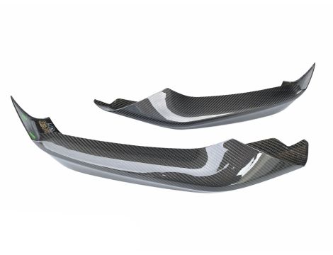 2X NEW OEM FRONT SPOILER CAP CARBON M-PERFORMANCE BMW 5 G30 G31 51192414131 51192414137