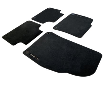 NEW ORIGINAL VELOUR FLOOR MATS SET OF 4X PIECES PORSCHE CAYENNE 9Y1863011 0S5 - 6