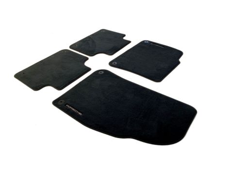 NEW ORIGINAL VELOUR FLOOR MATS SET OF 4X PIECES PORSCHE CAYENNE 9Y1863011 0S5