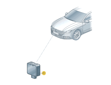 NEW OE RADAR ACC DISTRONIC DISTANCE SENSOR VW GOLF VII , E-GOLF , ARTEON , ATLAS , JETTA AUDI E-TRON GT SKODA OCTAVIA 3QF907561D - 4