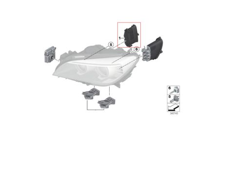 NEW OE LED MODULE DRIVER TMS BMW F01 F02 F03 LCI ROLLS ROYCE GHOST WRAITH DAWN RR4 RR5 RR6 7440875 - 3