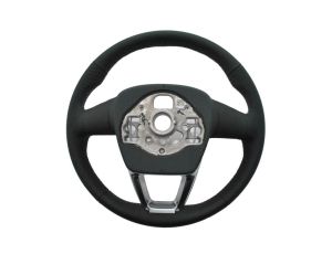 NEW OE STEERING WHEEL BLACK LEATHER MULTIFUNCTION AUDI Q3 83A419091H - image 2