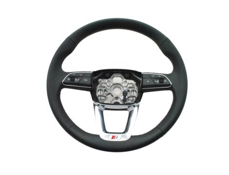 NEW OE STEERING WHEEL BLACK LEATHER MULTIFUNCTION AUDI Q3 83A419091H