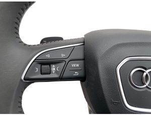 NEW OE HEATED BLACK LEATHER STEERING WHEEL WITH AIRBAG AUDI A4 S4 Q5 Q7 4M0419091B - image 2