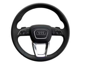 NEW OE HEATED BLACK LEATHER STEERING WHEEL WITH AIRBAG AUDI A4 S4 Q5 Q7 4M0419091B