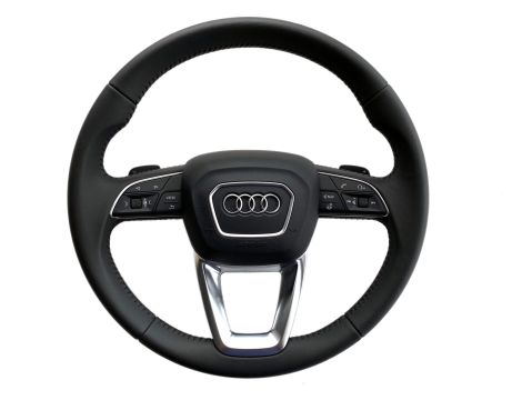 NEW OE HEATED BLACK LEATHER STEERING WHEEL WITH AIRBAG AUDI A4 S4 Q5 Q7 4M0419091B