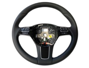 NEW OE STEERING WHEEL BLACK LEATHER VW TOUAREG 7P 2010 - 7P6419091