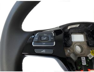 NEW OE STEERING WHEEL BLACK LEATHER VW TOUAREG 7P 2010 - 7P6419091 - image 2