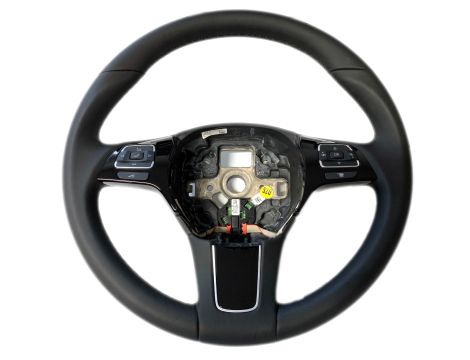 NEW OE STEERING WHEEL BLACK LEATHER VW TOUAREG 7P 2010 - 7P6419091