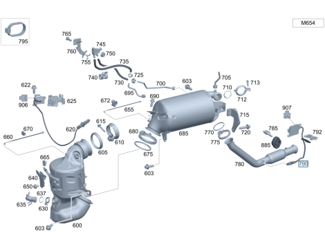 NEW OE LAMBDA SENSOR NOX SENSOR MERCEDES W205 CLS A W177 GLE CLA W118 A118 V-CLASS W447 SPRINTER W910 A0009053109 - 3