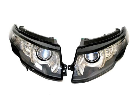 2X NEW ORIGINAL BIXENON XENON HEADLIGHTS LED LAMPS COMPLETE RANGE ROVER EVOQUE BJ32-13W030E BJ32-13W029E