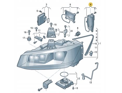 NEW OE VALEO LED MODULE DRL DAYTIME RUNNING LIGHT RIGHT TURN SIGNAL AUDI Q2 81A998474 - 3