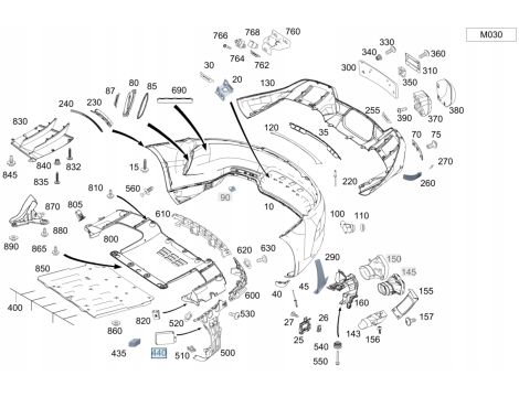 NEW OE RADAR ASSISTENT REAR SENSOR MERCEDES AMG GT GT C GT S GT R COUPE W190 A190 C190 A0009051609 - 3